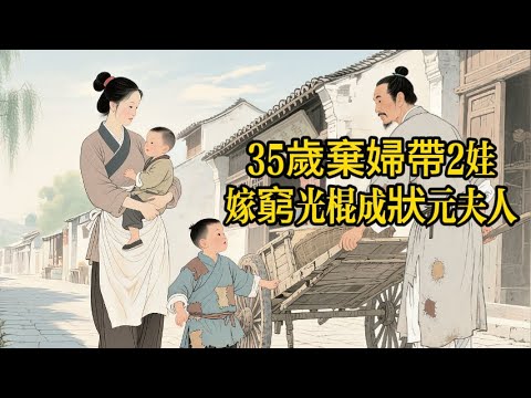 富商狠心休妻，35歲棄婦帶2娃下嫁全鎮最窮光棍！沒想到這女人竟是天選旺夫命！二嫁夫君一朝中舉。前夫跪求收留，結局太解氣！#民間故事#逆襲#命運反轉#勵志故事#夫妻同心#有聲故事#聽書#睡前故事