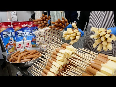 핫도그 끝판왕!  미국식 핫도그부터 한국식 핫도그,동대문 크레페까지 군침도는 놀라운 길거리 음식 몰아보기/ Amazing Collection of Korean Street Food