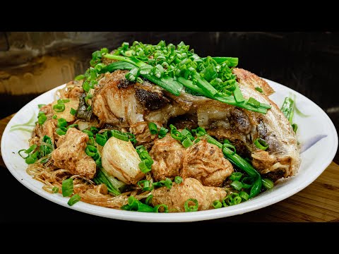 廣東話影片｜豆卜粉絲燜鯇魚腩｜再次展示煎魚不破皮技巧，又如何除腥｜尋常家常菜，人人都識做，但能不能做得好味，就各人有不同手法了，試下這個方法啦，保証係送飯神器！