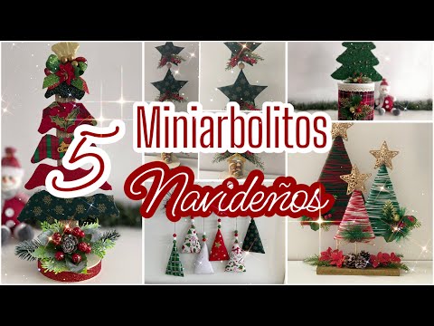 Manualidades NAVIDADES / MINIARBOLITOS Navideños / DIY Christmas tree/ Artesanato Natalino