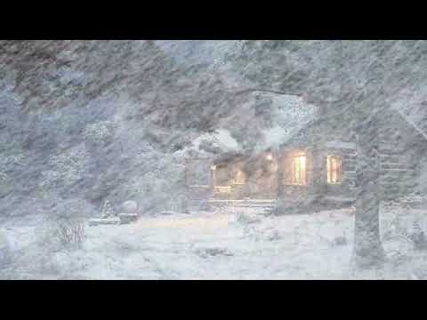 Whirling Wind Sounds & Fierce Snowstorm | Harsh Blowing Snow & Extreme Winter Wind for Study, Sleep