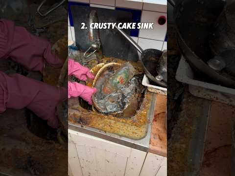 My favorite sinks of all time!! 🤩🩷 #sinkcleaning #kitchencleaning #satisfying #deepcleaning