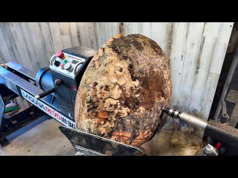Woodturning - Monstrous Cherry Burl!