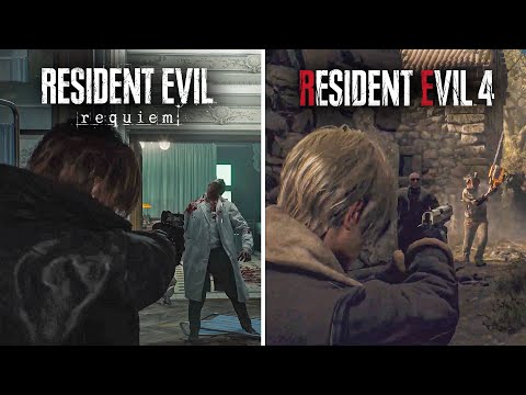 Resident Evil 9 vs Resident Evil 4 - Leon Kennedy Gameplay Comparison