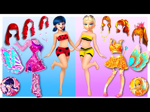 WINX CLUB Fairy Glow Up! Ladybug, Alya & Friends – Who Looks the Most Beautiful?