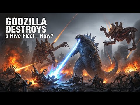 What If Godzilla Entered Warhammer 40K and Fought a FULL Tyranid Swarm