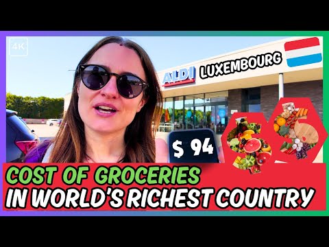Cost of Living in Luxembourg 🇱🇺 | BUDGET Grocery Shopping at Aldi Luxembourg [4K]