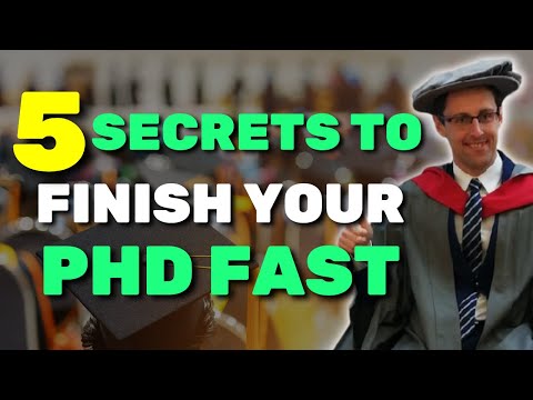 5 Secrets To Finishing Your PhD FAST (I Did Mine In 3 Years With 3 papers)