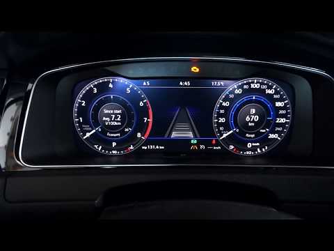 Custom VW Golf R Digital Dash and Traffic Sign Recognition OBDeleven PRO Coding  - Netcruzer CARS