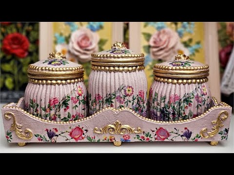 Best Idea from recycled Glass jars/Diy kitchen decor