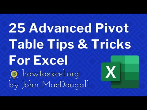 ☑️ Top 25 Advanced Pivot Table Tips & Tricks For Microsoft Excel