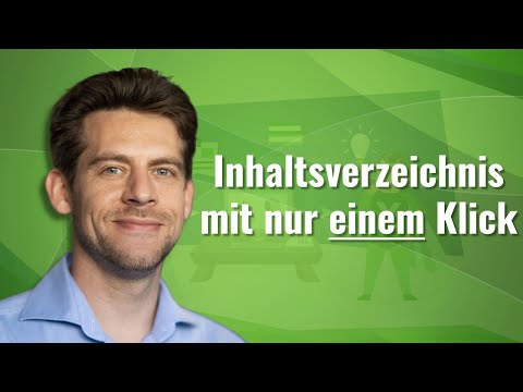 Excel Inhaltsverzeichnis mit nur einem Klick erstellen