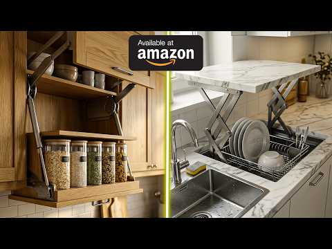 45 Amazon Kitchen Organization Gadgets For Tiny Kitchen & Countertop