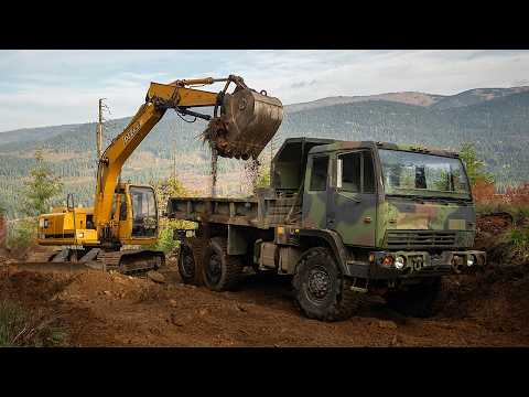Building a Road to my Mountain with a 6x6 Dump Truck