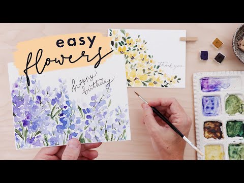 How To Paint Simple Watercolor Cards