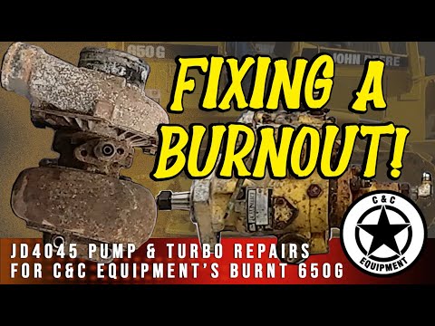 Dozer Rescue! Repairing Turbo & Pump for @C_CEQUIPMENT Burned John Deere 650G Dozer