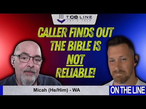 Micah thinks the bible is reliable....gets a reality check. (W/ @SansDeity on @qnaline )