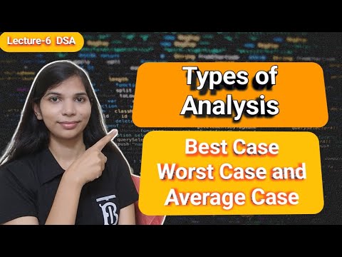 Lec 1.6: Best Case, Worst Case and Average Case Time Complexity | Types of Analysis