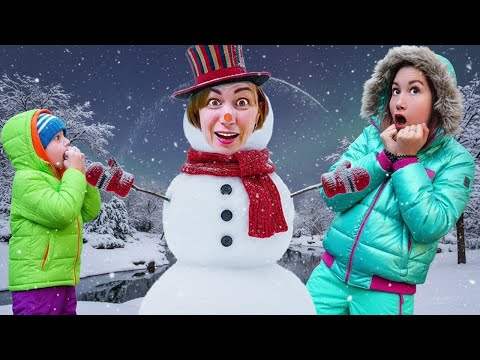 Мама Превратилась в Снеговика!