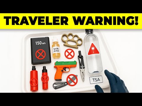 TSA Just BANNED These 7 Everyday Items In 2026 — Huge Airport Mistake To Avoid Before Boarding