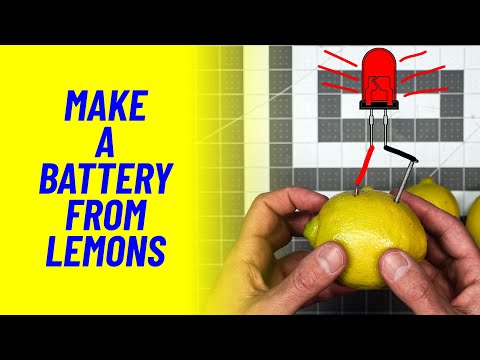 Make a Battery from Lemons - Lemon Battery Experiment - Learn how batteries work