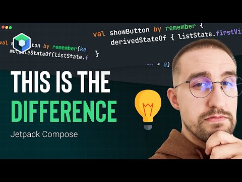 derivedStateOf() vs remember(key) - Optimize recompositions! 👈