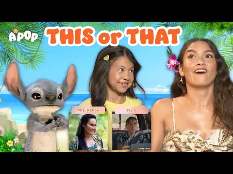 Lilo & Stitch Cast Play This or That | A*Pop