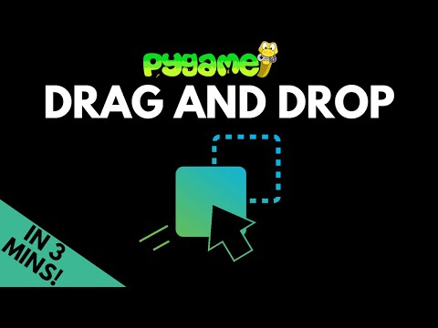 How To Drag And Drop Items In Pygame