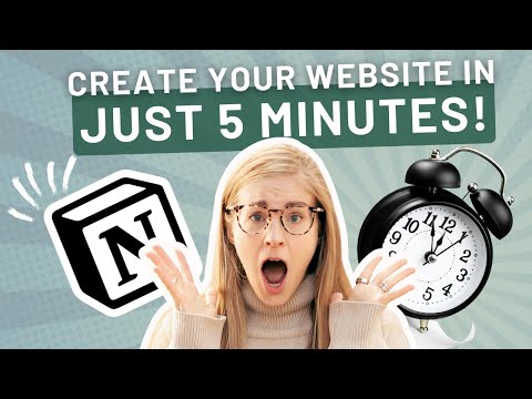 Create a website in 5 MINUTES with Notion Sites - New Notion Update!