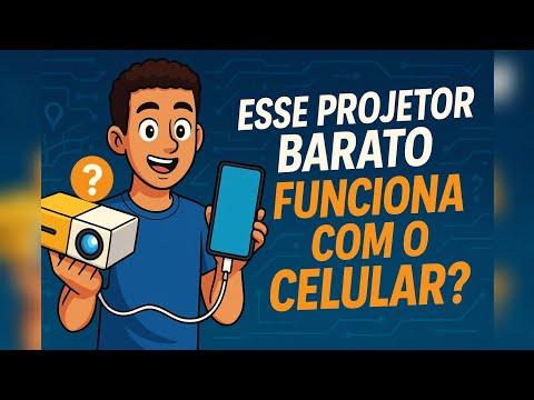 "Does This Cheap Projector WORK with Your Cell Phone? See How to Connect with a USB Cable
