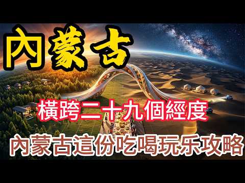 橫跨二十九個經度！內蒙古這份吃喝玩乐攻略，簡直是視觉与味觉的極致暴擊！ #內蒙古 #內蒙古旅游 #草原 #美食攻略 #自駕游 #呼倫貝爾 #呼和浩特 #YouTube爆款 #旅行必看