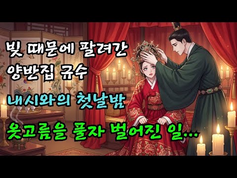 조선 권력자 김내관이 몰락한 가문의 딸을 아내로 맞이한 진짜 이유 (소름 주의) |야담·민담·전설·설화·옛날이야기·야사·오디오북