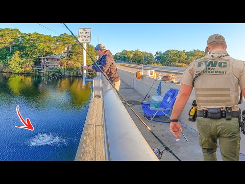 Someone Called the GAME WARDEN Because I Was Catching Giant Fish!