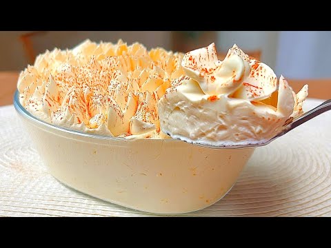 Just mix peaches and bananas! The best French dessert in 5 minutes! No baking!