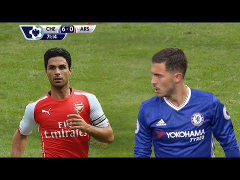 The day Eden Hazard showed no mercy to Mikel Arteta!!