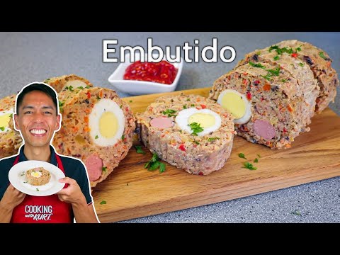 Embutido: Filipino Meatloaf with Ground Pork, Sausages, and Eggs | Cooking with Kurt