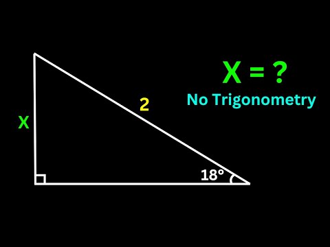 How To Solve Without Using Trigonometry?