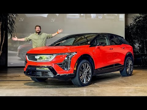 My First Look At The New Electric Cadillac Optiq! Interior / Exterior Tour, Battery, Charging & More
