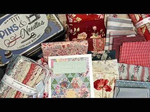 Part 1 The Goslings quilt #sewbecurated let’s get started.#handstitchedquilt #slowstitching