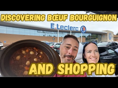 Shopping in French Supermarkets 🇫🇷 & Cooking Bœuf Bourguignon | Expat Life in France