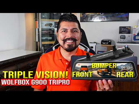 Their BEST Mirror Dash Cam Yet? Wolfbox G900 TriPro 4K Review