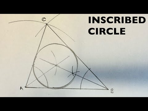How To Construct An Inscribed Circle To A Triangle Of Sides AB70mm, AC58mm & BC77mm| WELL EXPLAINED.