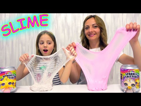 СЛАЙМ Челлендж СНОУ vs БАТТЕР Настя и Нюся ТВ