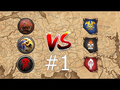 Total Warhammer MP Campaign  3vs3 War of Freedom EP1