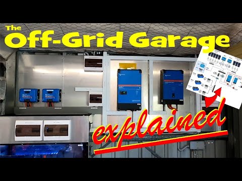 How I've built the Off-Grid Garage. Whole system installation and design explained.
