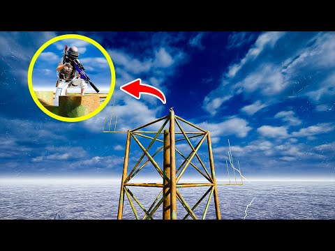 배그에서 제일 높은 철탑으로 자기장이 잡힌다면?