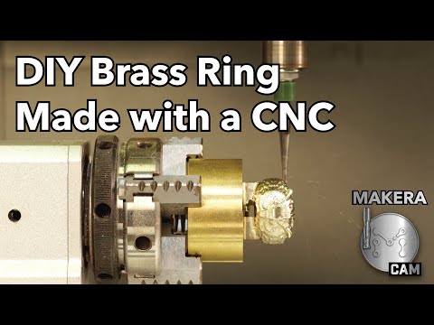 How to create a Brass Ring using the Carvera Air's 4th Axis and Makera CAM