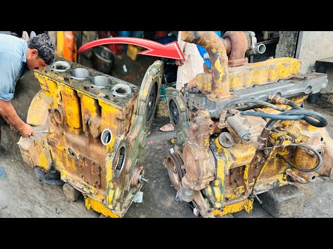Rebuilding of Cat 960B Wheel Louder Engine | Repair And Restore CAT Engine