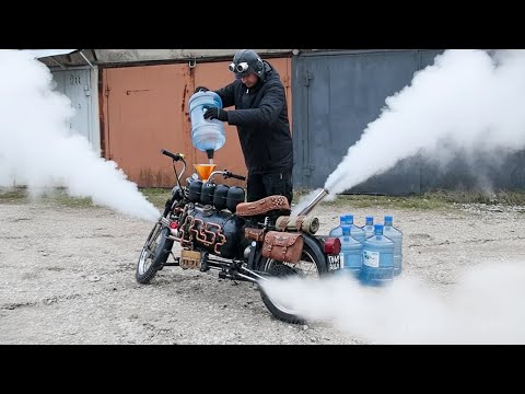 Fueling Russian Homemade Motorbike that Run on Water