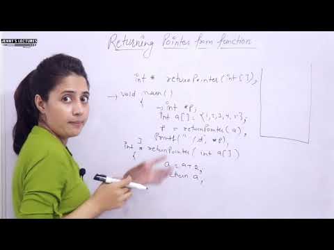 C_99 Returning Pointer from Function in C | C Language Tutorials